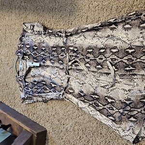 She and Sky snake print dress